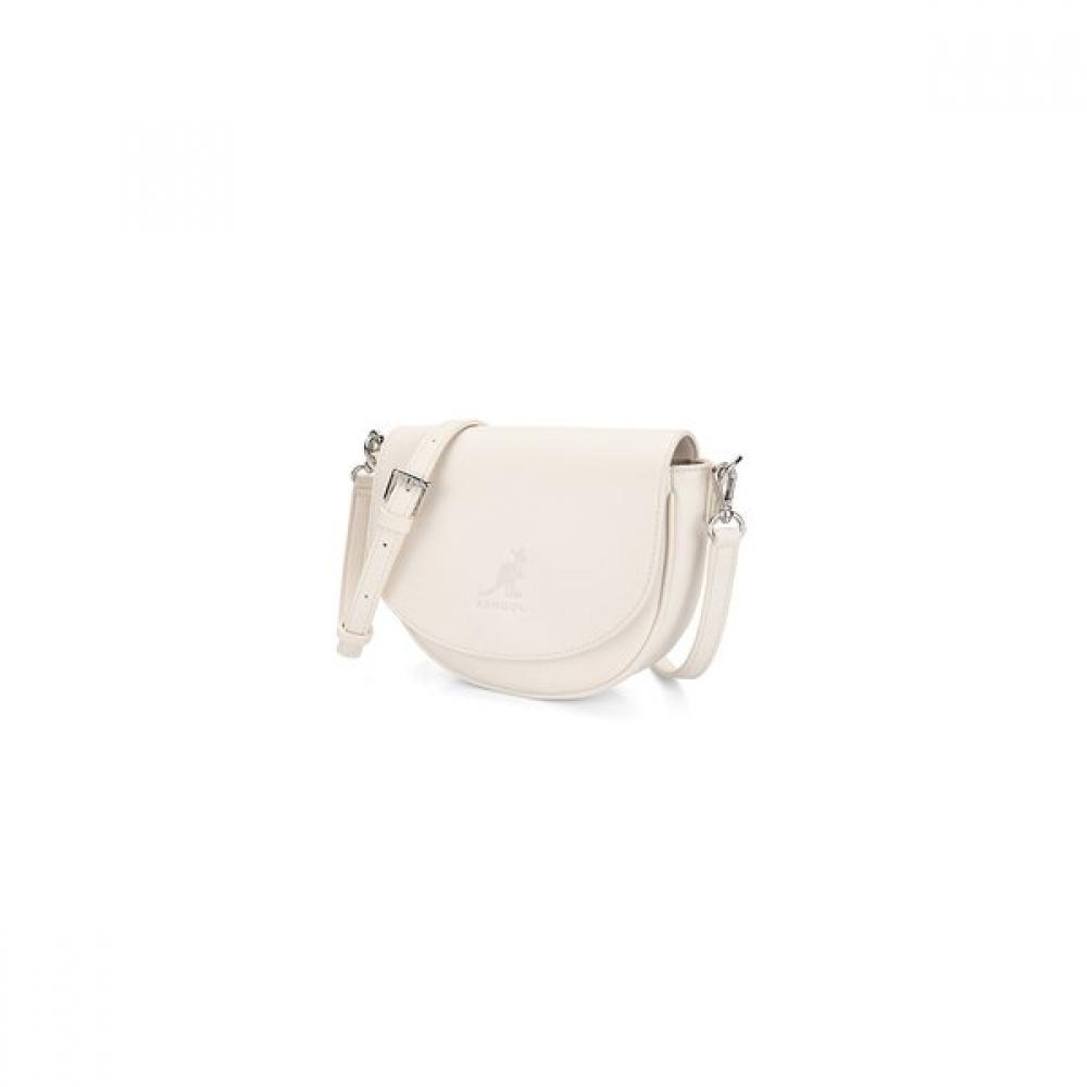 KANGOL Luna Half Moon Crossbody Bag M3227 Ivory