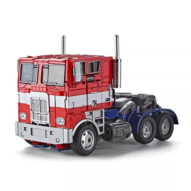 31CM Transformation Optimus Prime Robot Car Toys Truck Head Metal Weapons Suit Gold Black Autobots Action Figure Model Toys Gift