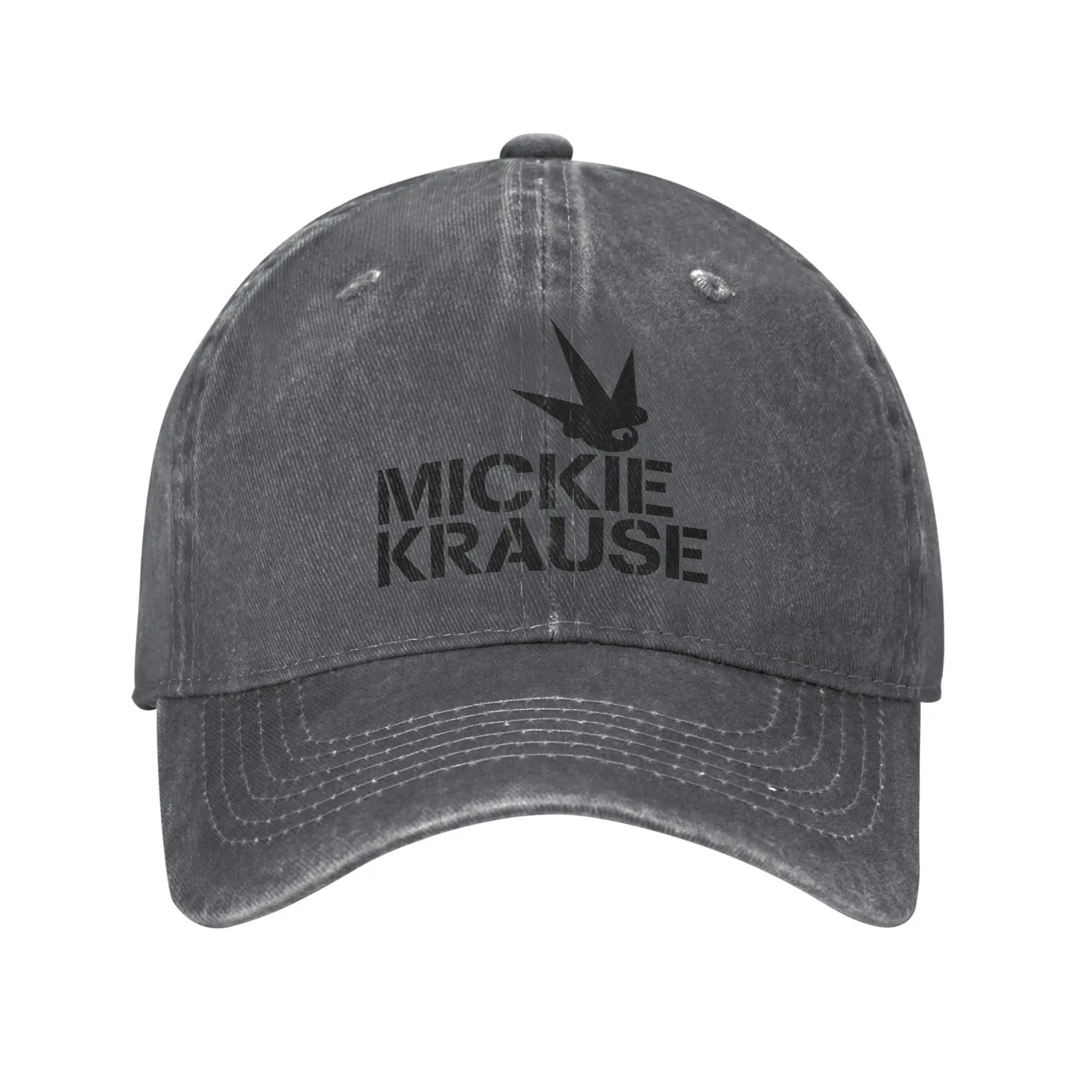 

Classic Mickie Krause Singer Baseball Caps Unisex Distressed Washed Snapback Hat Germany Outdoor Summer Unstructured Soft Hats Adjustable