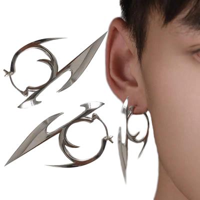Gothic Punk Personality Y2K Earrings Unisex Cyberpunk Dart Pendant Ear Studs Fashion Eardrop Jewelry Accessories Gifts
