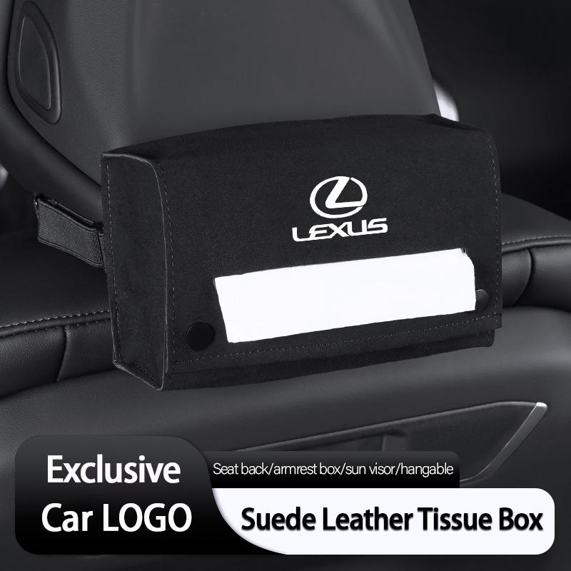 Car Tissue Storage Box Napkin Paper Bag Interior Accessories For Lexus IS250 IS200 NX300h Ct200h RX450 NX ES300h GS350 LX600h UX
