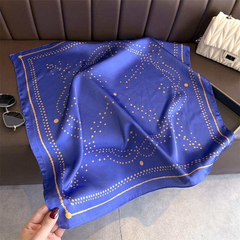 Women S Polka Dot Printed Square Scarf Fashion Sunscreen Neck Wrap