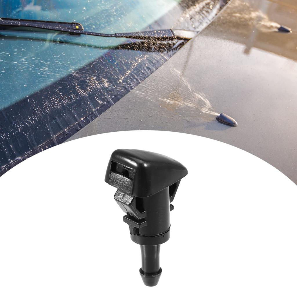ACROPIX Windshield Washer Nozzle, Wiper Jet, Fits Dodge Charger, Black, 2pcs