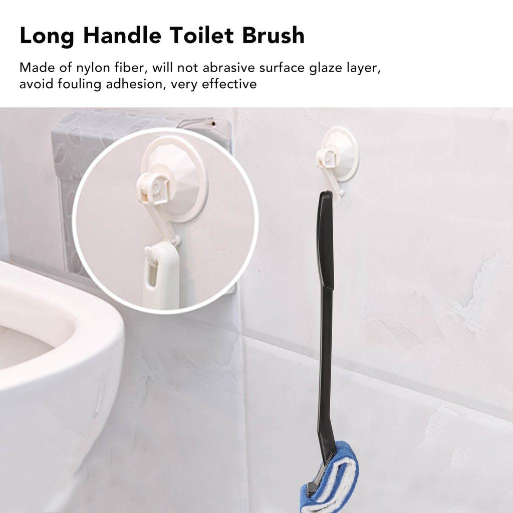 Handle Toilet Brush Closet Bowl Tub Cleaner Scrubber Soft   for Beauty Parlor