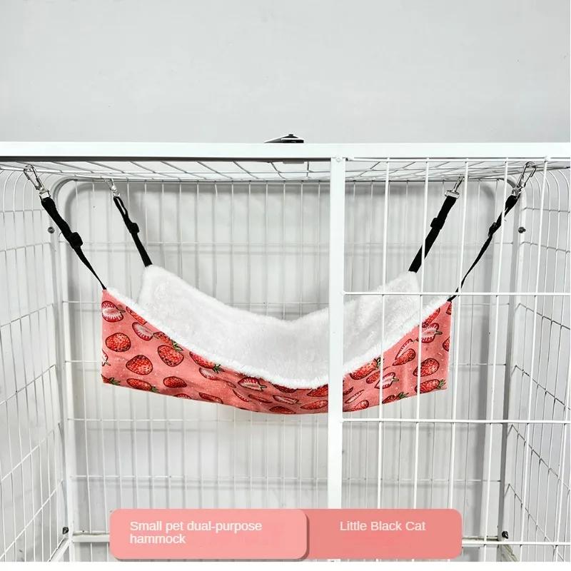 Pet Cat Nest Cat Hammock Iron Cage Breathable Double-Sided Available Hanging Pet Supplies Cat Sleeping Bag