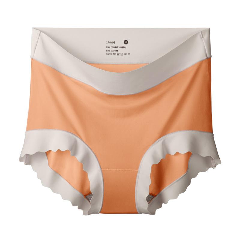 Thin Ice Silk Underpants Women's Quick Drying High Waist Underpants Abdomen Shrinking  Cotton Underpants, Antibacterial Silk Slip Facial Mask Pants