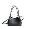 Nuova borsa a secchiello media in pelle di paracadute intrecciata portatile popolare transfrontaliera da sotto l'ascella alla moda borsa a tracolla messenger da donna