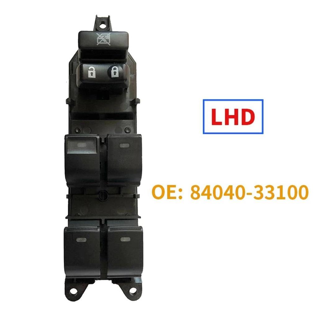 Electric Window Switch Compatible With Land Cruiser For Camry For Prius Power Master Window Control Switch 84040-33100 84040-12180 (Color: Lhd)