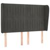 VidaXL Headboard with Ears Dark Grey 147x23x118-128 Cm Velvet3118243