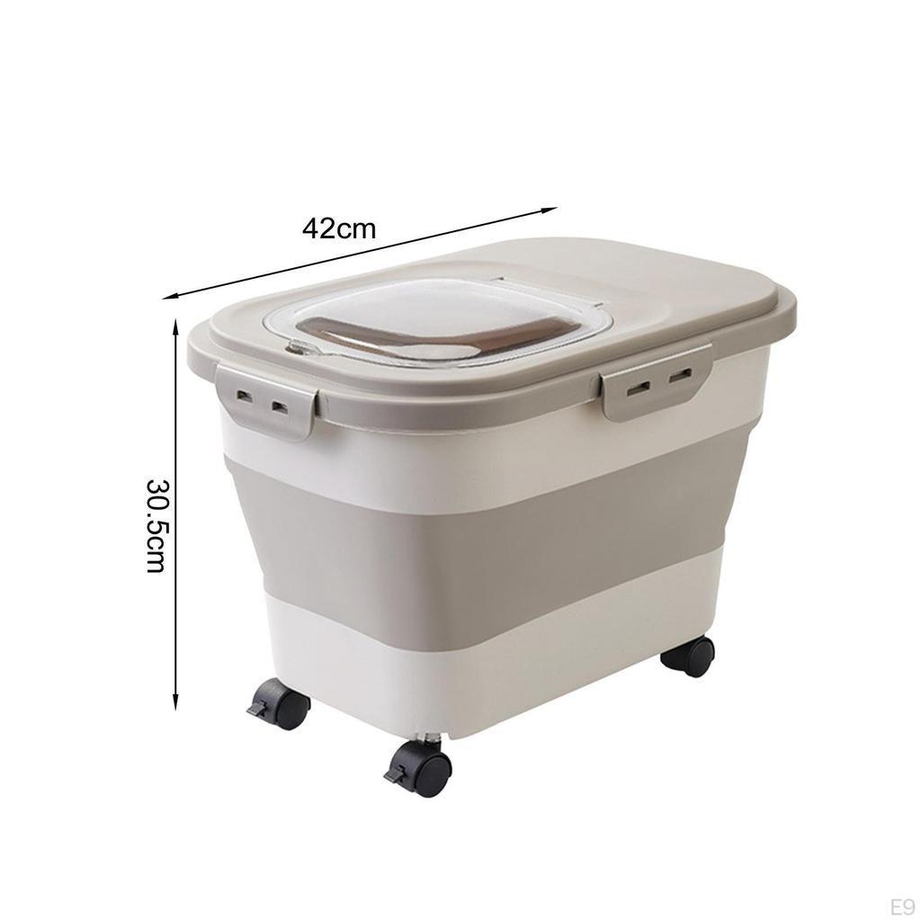 Cat Food Storage Container Box Organizer Large Leakproof Grains Rice