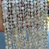 1String, White Natural Freshwater Pearls, Handmade Button Pearl Beads for Jewelry Making DIY Crafts (Beads 8-9mm, Length 36cm)