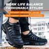 Fashion Air Cushion Safety Shoes Men Steel Toe Sneakers Woman Black Work Shoes Sneakers Security Protective Boots Indestructible Shoes