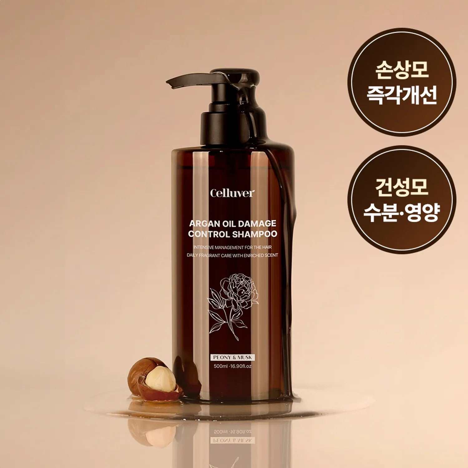 Celluver Argan Oil Damage Control Shampoo 500ml Control Shampoo 500ml