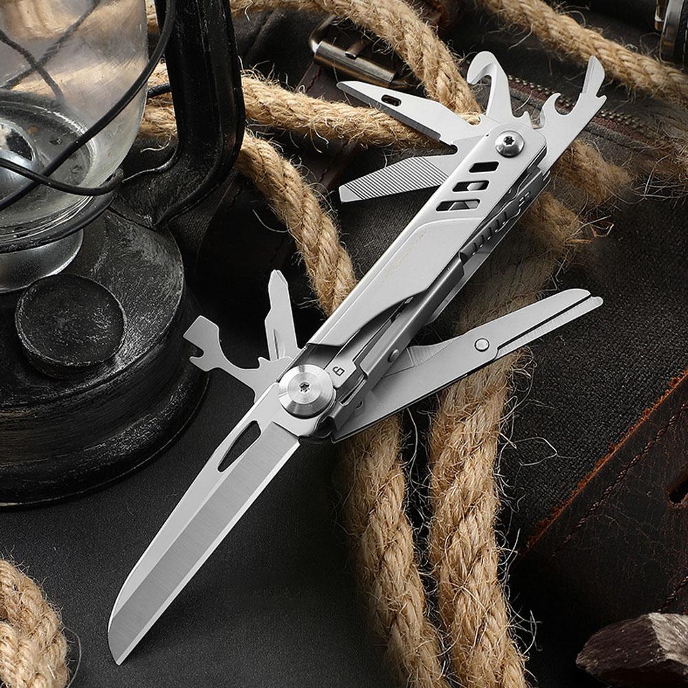 Multitool Pocket Knife,12-in-1 Multi Tool Knife,Stainless Steel Multifunction Folding Knife for Camping Hiking Survival Fishing