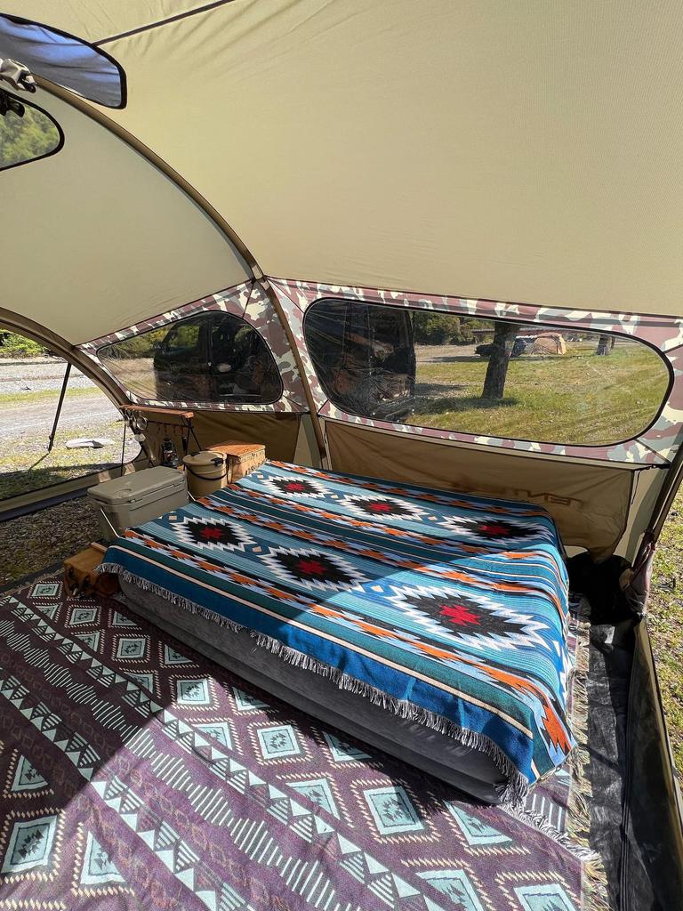 Peel Forest Camping Native Pattern Navajo Aztec Rug Blanket Rug Picnic Cot, Tribal, Outdoor, Blanket, Multi-Cover (160X260cm)