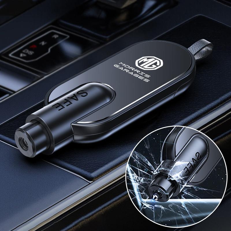 2 in 1 Car Safety Hammer Seatbelt Cutter Emergency Glass Window Breaker For Morris Garages GT MG3 MG6 MG5 MG7 GS Pilot HS ZS ZX