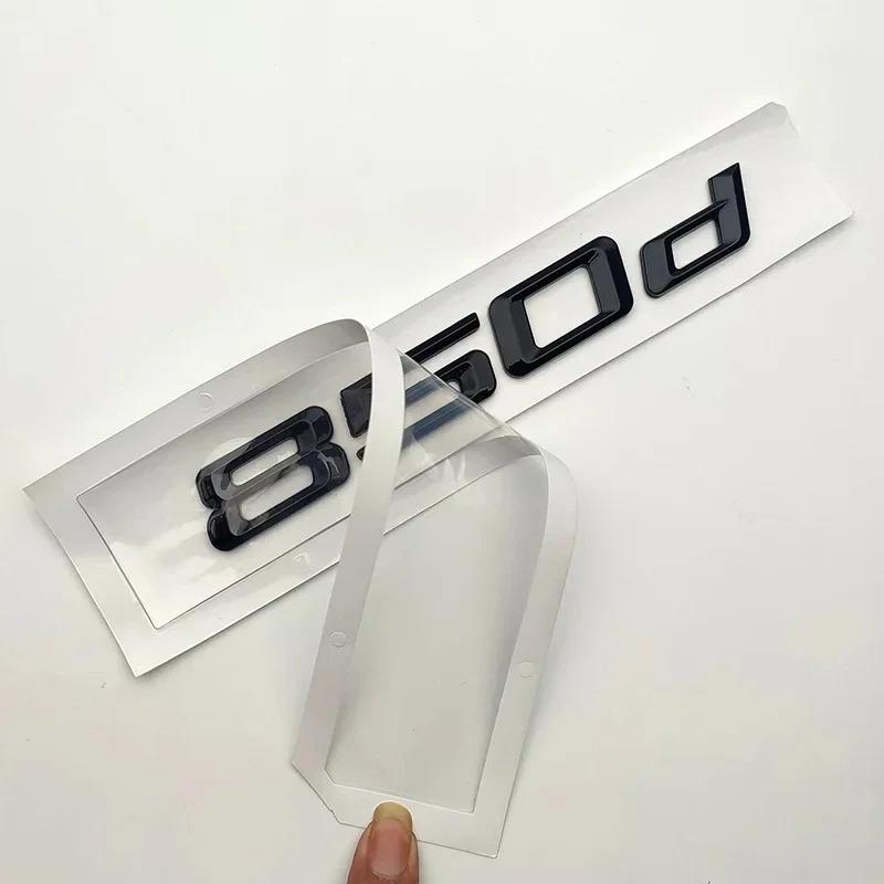 Auto Heckklappe Buchstaben Aufkleber Abzeichen Decal Selbstklebend Rückseite Aufkleber Für BMW 8er Serie E31 G15 840d 850d 860d Logo Zubehör tw2