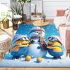 1Pc Minions Christmas Celebration Rug Office Carpet Indoor Outdoor Doormat Nonslip Soft And Comfortable Living Room Christmas Halloween Gift D91854