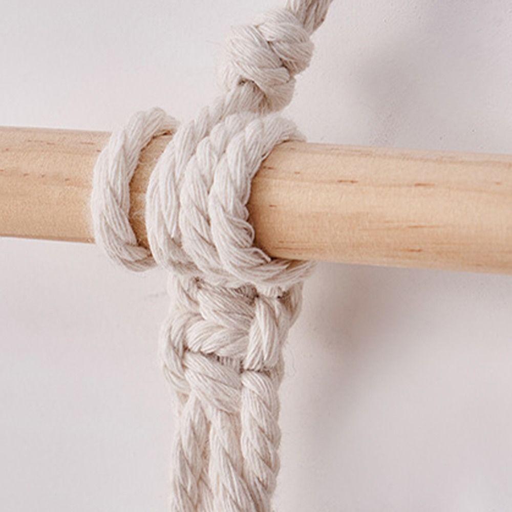 Handmade Woven Tapestry Cotton Rope Storage Rack Wall Art Wall Hanging Pendant  Gift