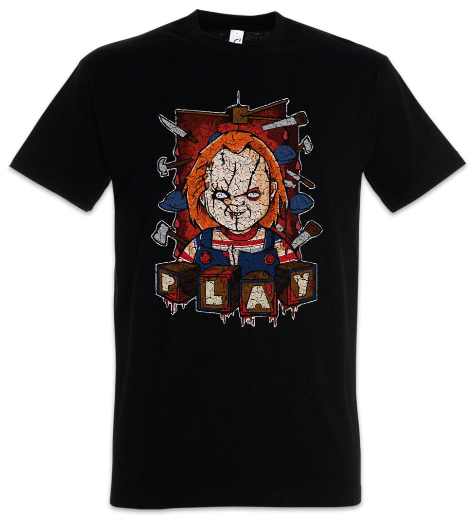 Puppet T-Shirt Chucky Child s Puppet Halloween Horror Play Bloody Blood M