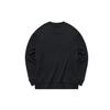 Anta Lifestyle Series Letter Print Pullover Round Neck Sweatshirt Unisex sweatshirt Black 952138732-2