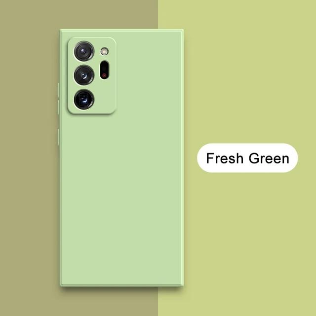 

Жидкий силиконовый чехол для Samsung Galaxy S23 S21 S10 S22 S23 Ultra S9 Plus 23FE противоударный чехол Note 20 Ultra 10 Plus 9 For Note 10 Plus зелёный