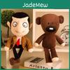 Peluche douce Mr Bean et ours en peluche, idéale comme cadeau de Noël pour enfants et objet de collection.