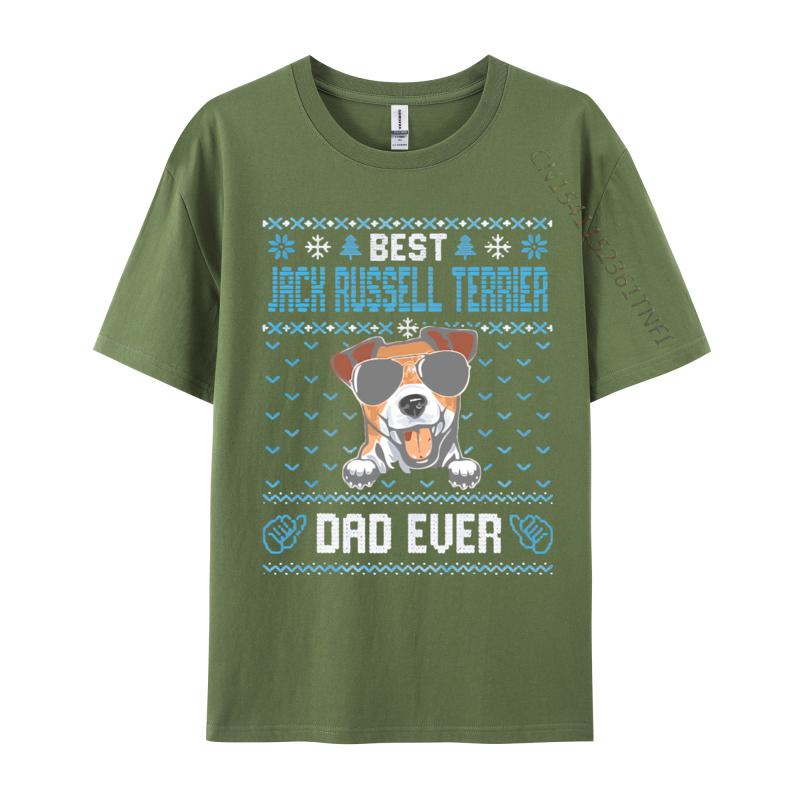 

Brand New Mens T Shirts Cotton Best Jack Russell Terrier Dad Ever Ugly Tshirt Tops Shirts Camisetas Crazy 4XL