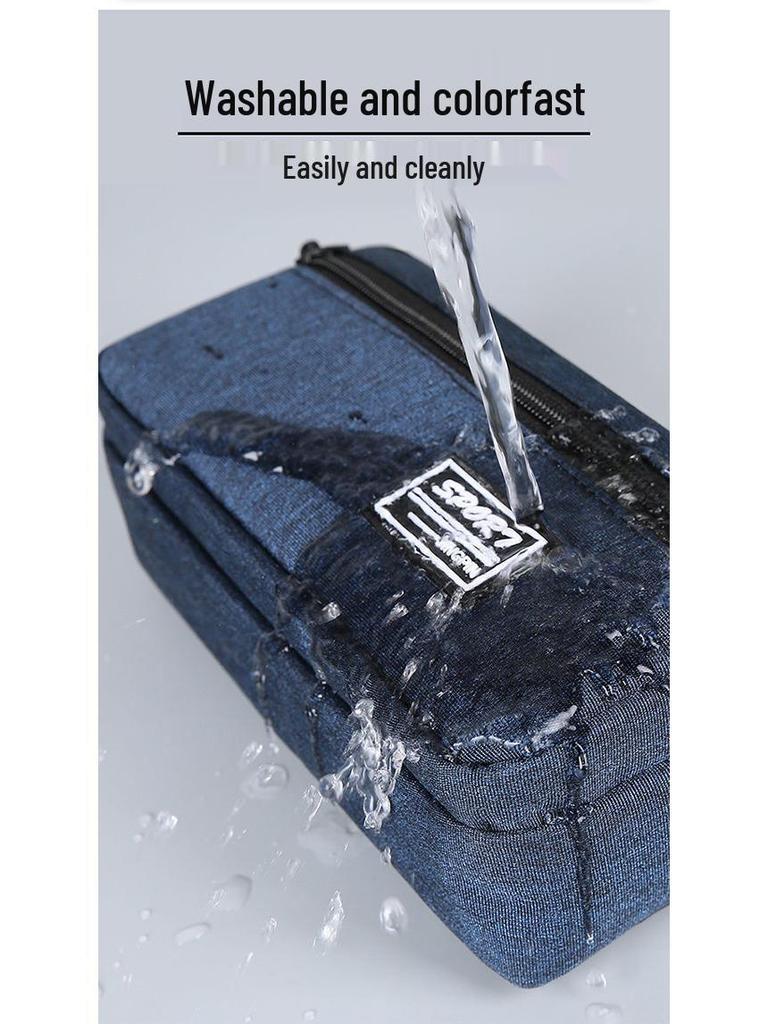 Multi-Layer Waterproof Pencil Case for Students - Large Capacity Stationery Bag