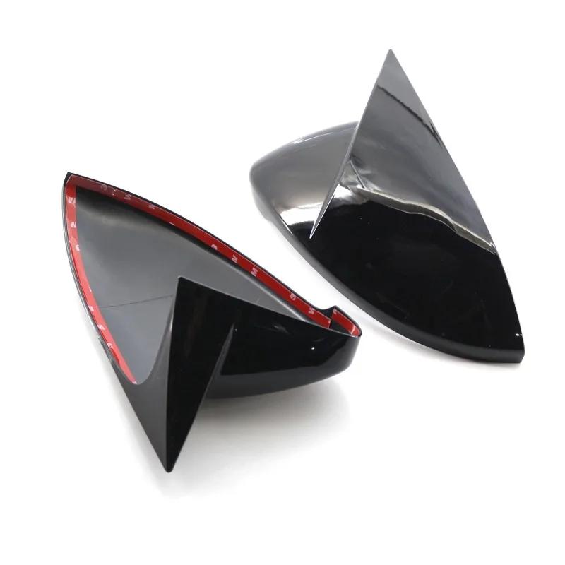 For VW Golf MK6 GTI R GTD Side Mirror Covers Carbon Fiber Glossy Matte Black ABS Left+Right Exterior Styling Tuning Accessories