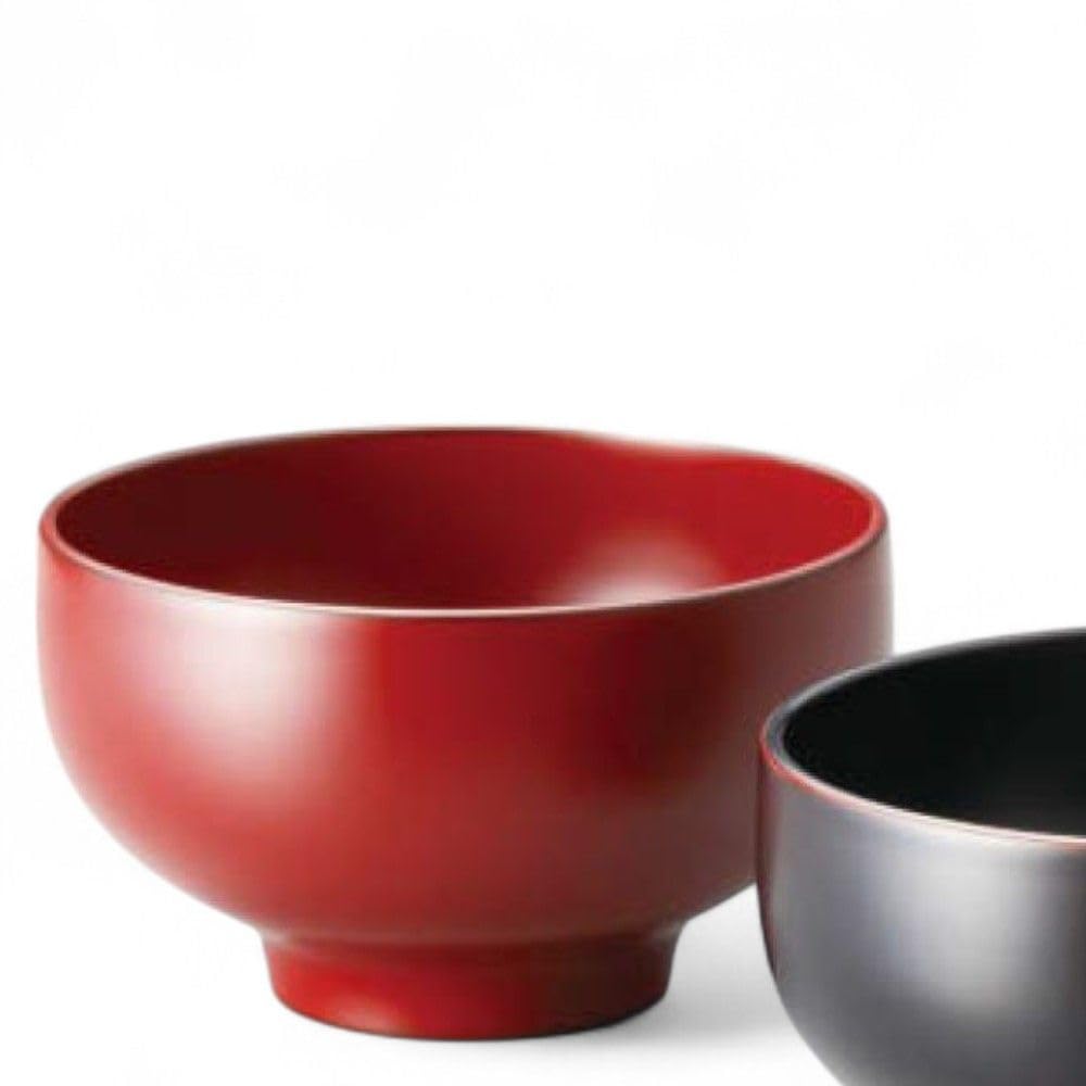 Set of 2 Lacquerware Made In J-kitchens Bowls, Wooden, Hand-Painted, Japan, PID-528640