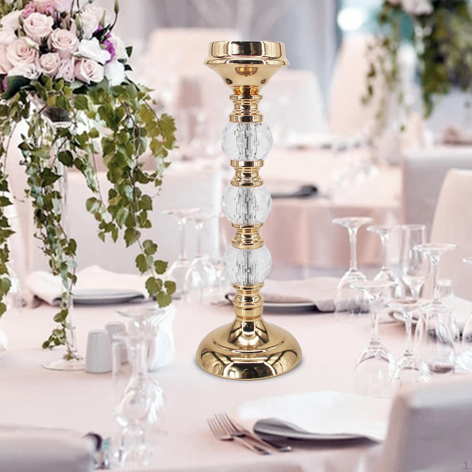 Candle Holder Pillar Modern Wedding Dining Table Centerpiece Home Decor L 11x32cm
