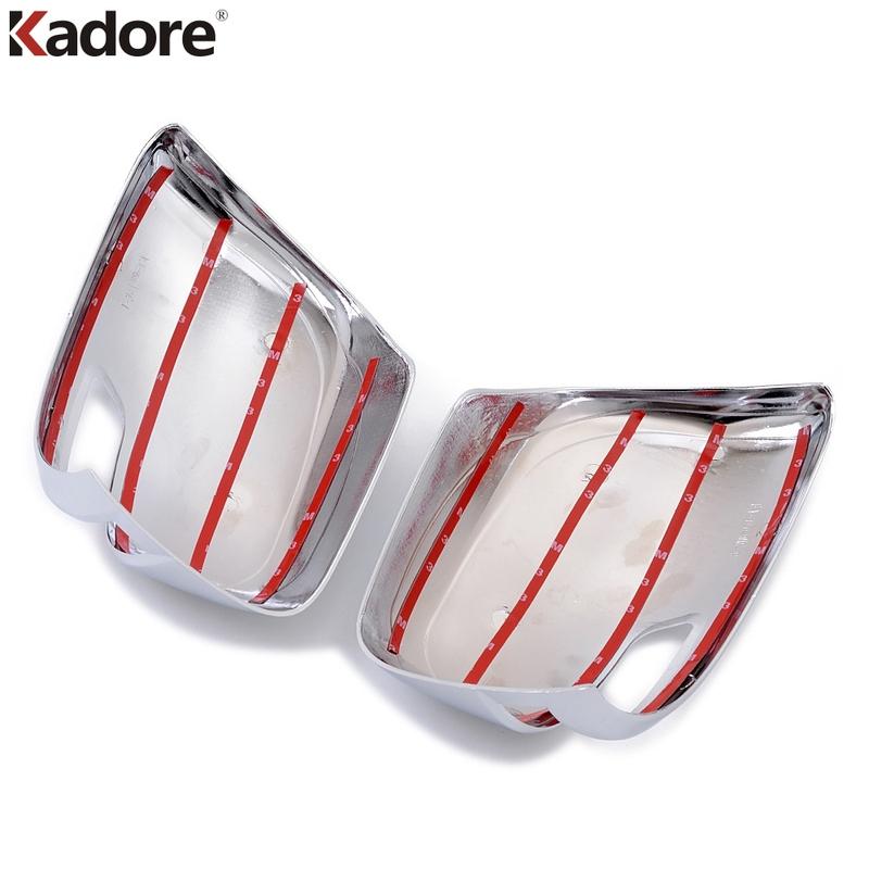 Rearview Mirror Cover Trim For Toyota Land Cruiser J200 2008 2009 2010 2011 Chrome Car Side Wing Mirrors Cap Shell Accessories
