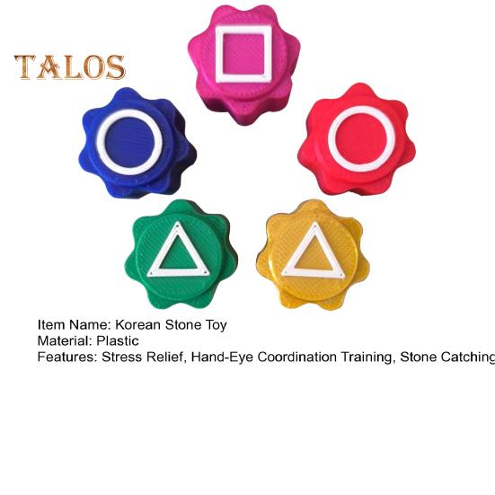 1/2 seturi coreeană tradițională joc de prindere a pietrei Antrenament pentru coordonarea ochi-mână Copii adulți Petrecere de noapte în familie Cricuri geometrice Pietriș de piatră