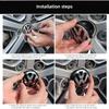 4Pcs Car Hub Cap Wheel Center Cover Decorative Accessories For VW Atlas Jetta Touareg Variant Golf Polo GTI Taos Nivus Tiguan