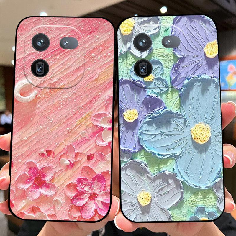 Case For iQOO 12 Pro 5G Cute Cartoon Fashion Shockproof Soft Silicone TPU Phone Bumper Cover For Vivo iQOO 12 Phone Fundas Bags