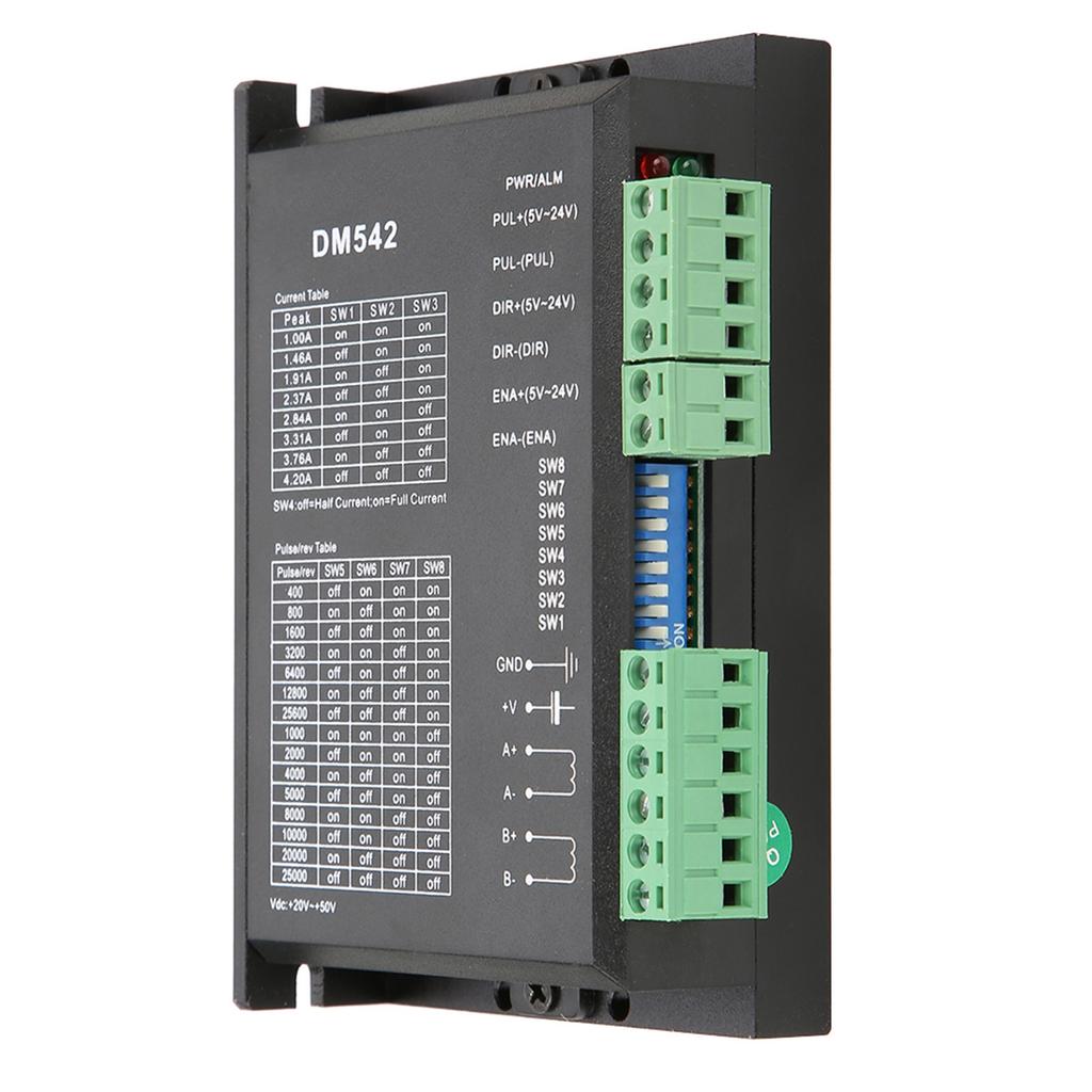DM542 2 phase Stepper Motor Driver 57 86 Series Stepping Motor Driver 18 48VDC Peak 4.2A