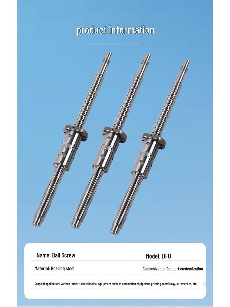 High-Precision DFU Model Double Nut Ground Ball Screw
