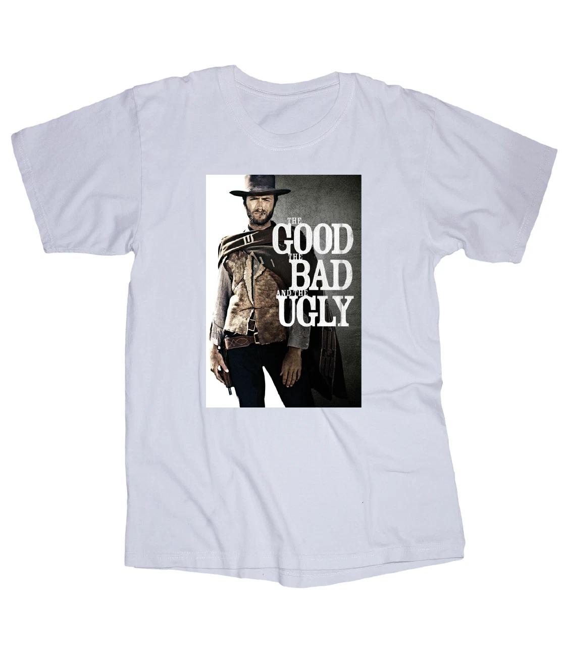 the Good the Bad the Ugly movie White T-shirt Clint Eastwood L
