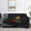 Kingdom Of Morocco Fuzzy Blanket Moroccan Flag Custom Throw Blanket for Home 125*100cm Bedspreads