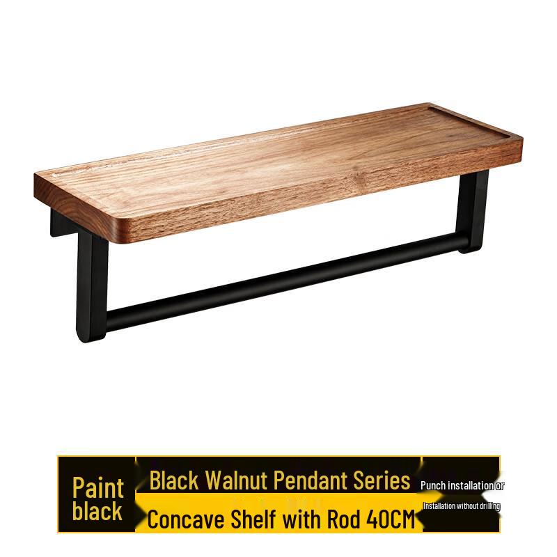 Wall-Mounted Aluminum Alloy Bathroom Shelf