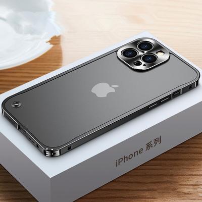 Luxury Metal Frame Lens Protection Matte Shockproof Case for IPhone 12 13 Pro Max 13Pro 12Pro IPones Bumper Cover Accessories