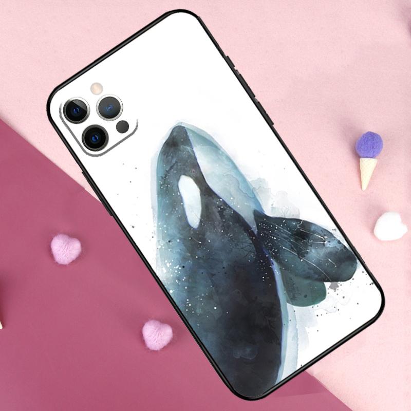 Orcas Killer Whales Phone Case For iPhone 17 Pro Max 17 Air 11 14 15 16 Pro Max Plus 12 13 Mini 16e Back Cover