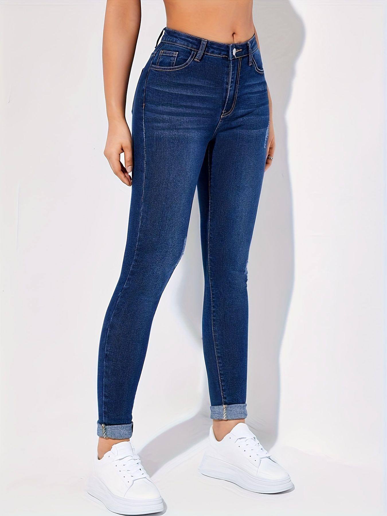 2026 American Style Women s Slim Fit Retro Washed Denim Jeans M