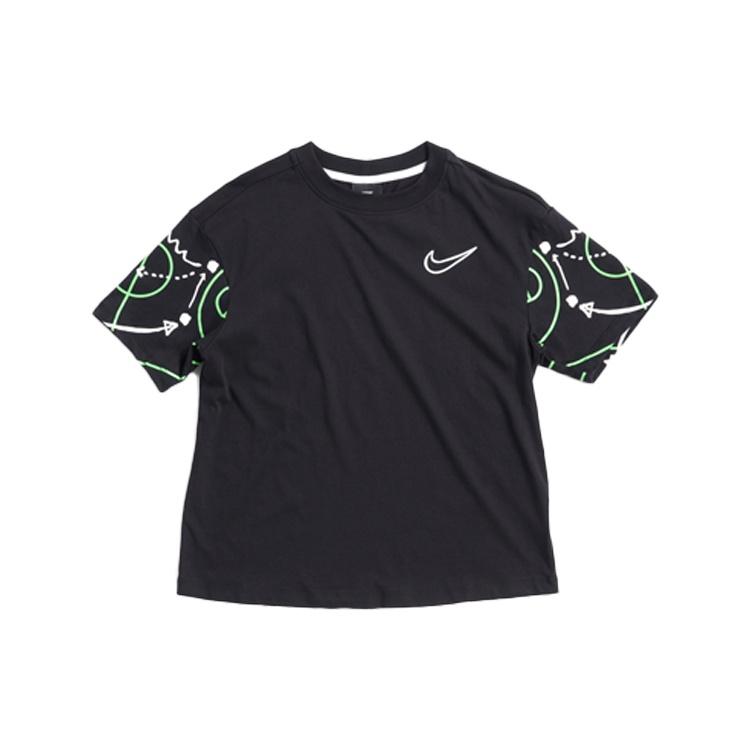 (WMNS) Nike Nsw Summer Hoops Casual Short Sleeve Black Women s CW6754-010 XXL
