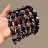 Double-layer Crystal Headband Hair Clips Hair Hoop Headwear  For Women Girls