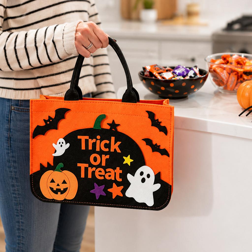 Halloween or Bags for Kids - Candy Bag for Party Favors and Holiday Decorations