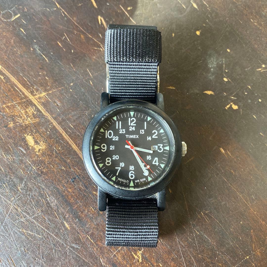 Used TIMEX Camper Black INDIGLO WR50m working item