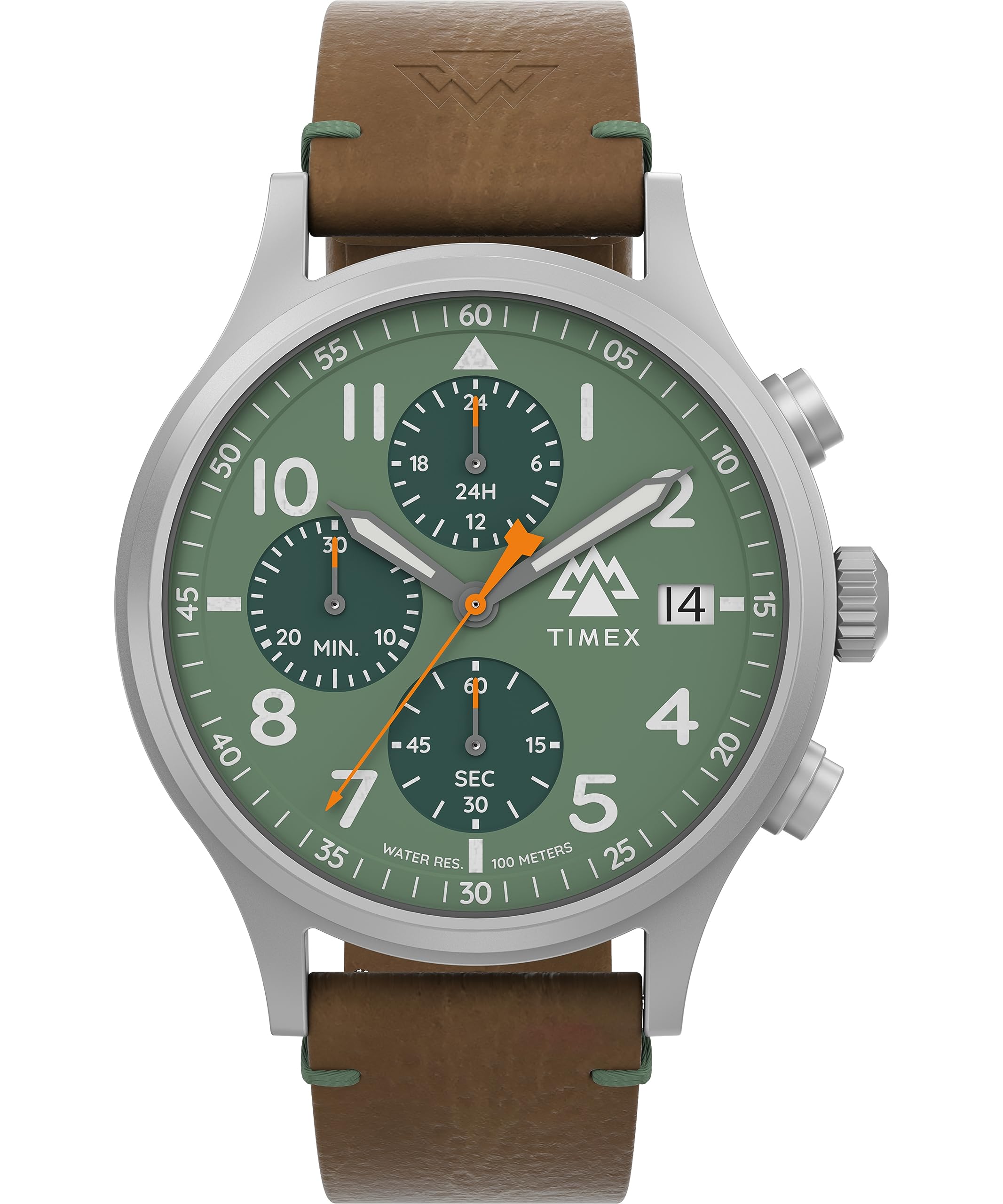 

Timex Men s Sierra 42mm Watch, Tan/Green/IP Steel. , modern