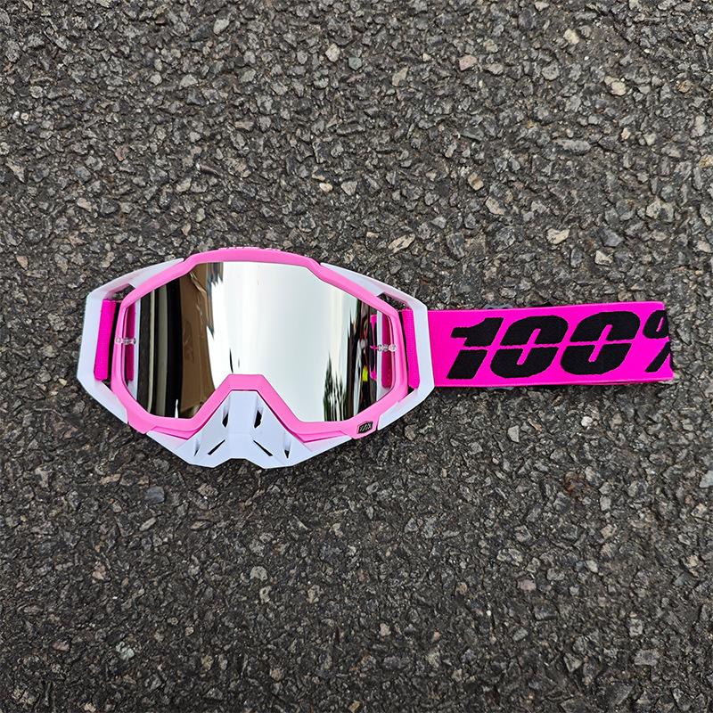 Occhiali da sole da moto classici per fuoristrada all'aperto 100% per la guida, occhiali protettivi per casco resistenti al vento e alla sabbia, equipaggiamento fresco per mountain bike